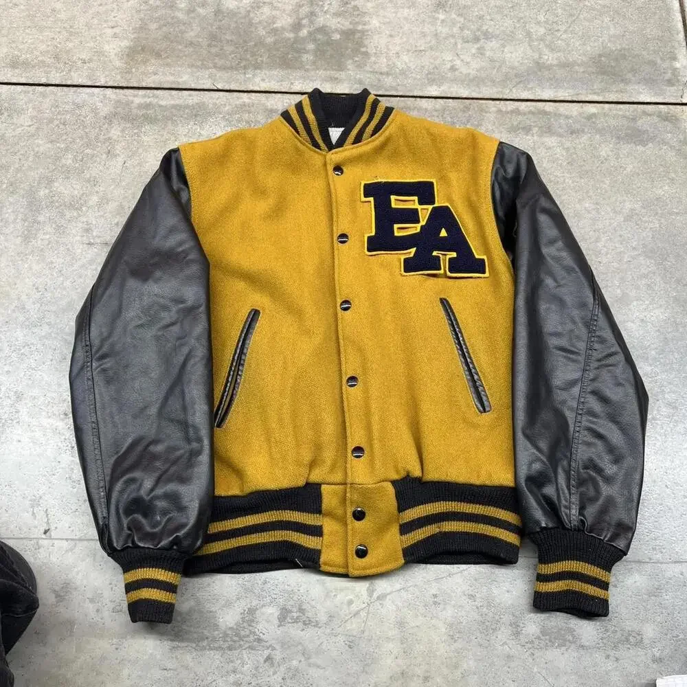 vintage champion 60s running man made in usa letterman varsity bomber jacket - Picture 1 of 5